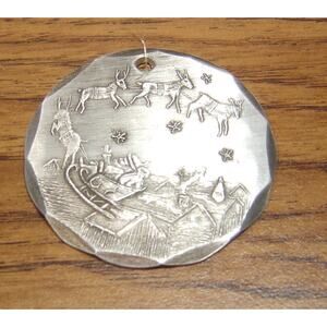 VINTAGE WENDELL AUGUST FORGE ORNAMENT- MIDNIGHT FLIGHT-1990'S